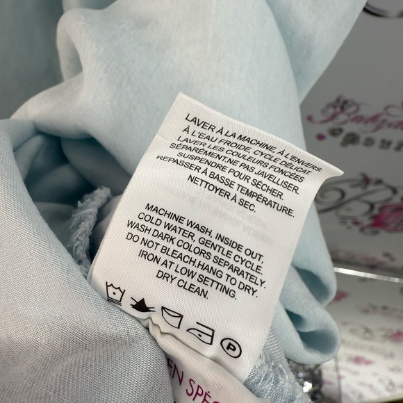 Smart Set dress light blue white cream Lace Detail Light Blue and White rare - Picture 11 of 13